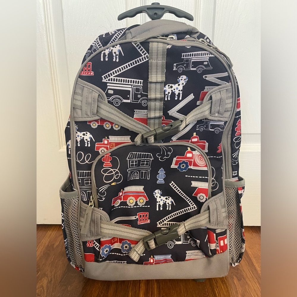 Pottery Barn Kids Firetruck Roller Luggage